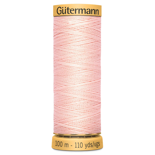 Gutermann Natural Cotton - 100m/110yds - 100% cotton - 2228 - Soft Peach