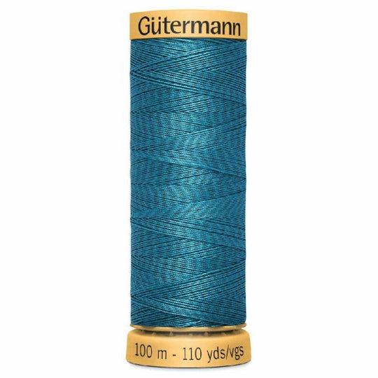 Gutermann Natural Cotton - 100m/110yds - 100% cotton - 6934 - Turquoise