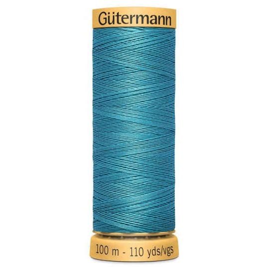 Gutermann Natural Cotton - 100m/110yds - 100% cotton - 7235 - Sea Green