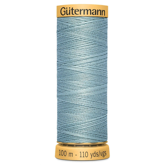 Gutermann Natural Cotton - 100m/110yds - 100% cotton - 7416 - Mid Light Green