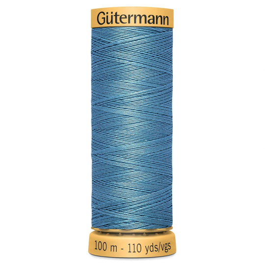 Gutermann Natural Cotton - 100m/110yds - 100% cotton - 6125 - Mid Teal