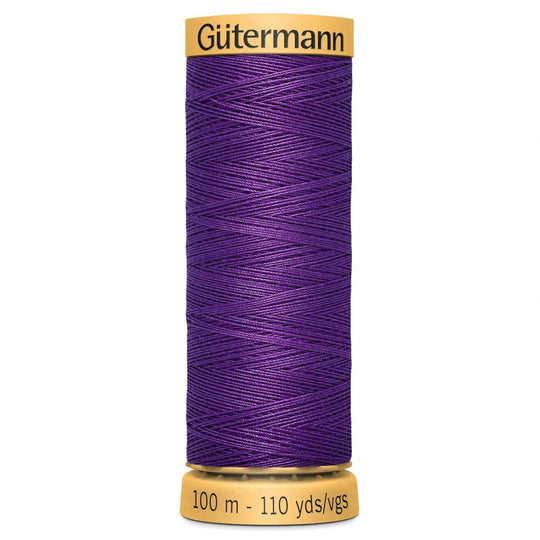Gutermann Natural Cotton - 100m/110yds - 100% cotton - 6150 - Purple