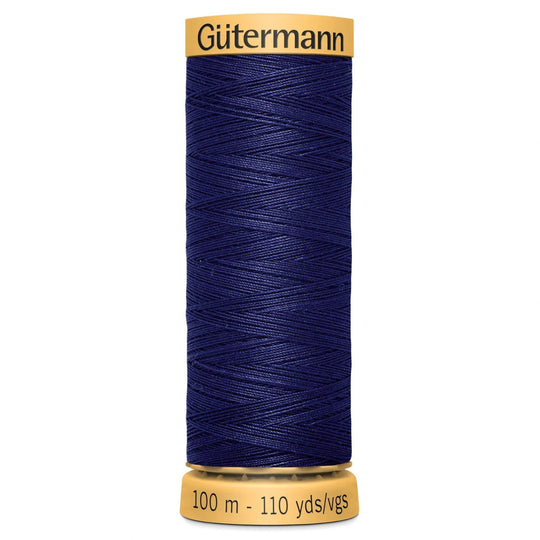 Gutermann Natural Cotton - 100m/110yds - 100% cotton - 6190 - Very Dark Purple