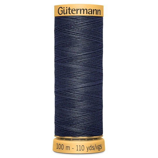 Gutermann Natural Cotton - 100m/110yds - 100% cotton - 5413 - Blue Gray