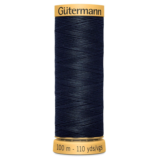 Gutermann Natural Cotton - 100m/110yds - 100% cotton - 5412 - Dark Grey Blue
