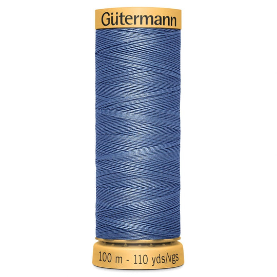 Gutermann Natural Cotton - 100m/110yds - 100% cotton - 5325 - Delphinium Blue
