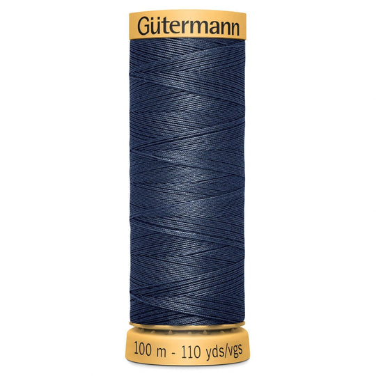 Gutermann Natural Cotton - 100m/110yds - 100% cotton - 5313 - Blue Grey