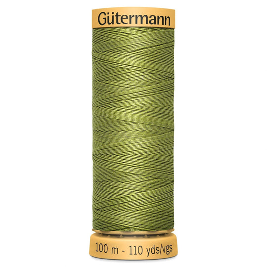 Gutermann Natural Cotton - 100m/110yds - 100% cotton - 8944 - Light Olive Green