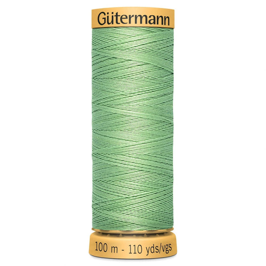 Gutermann Natural Cotton - 100m/110yds - 100% cotton - 7880 - Light Green