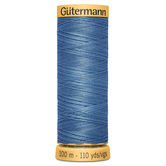 Gutermann Natural Cotton - 100m/110yds - 100% cotton - 5725 - Light Blue