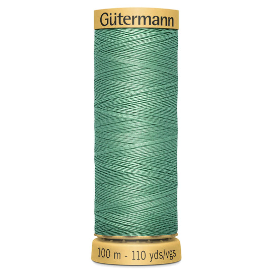 Gutermann Natural Cotton - 100m/110yds - 100% cotton - 7890 - Mid Green