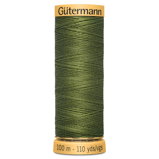 Gutermann Natural Cotton - 100m/110yds - 100% cotton - 9924 - Olive