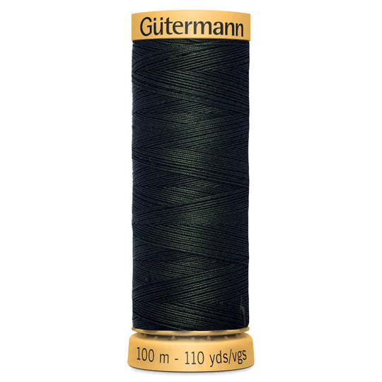 Gutermann Natural Cotton - 100m/110yds - 100% cotton - 8812 - Dark Olive Green