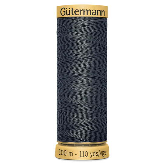 Gutermann Natural Cotton - 100m/110yds - 100% cotton - 4403 - Dark Grey