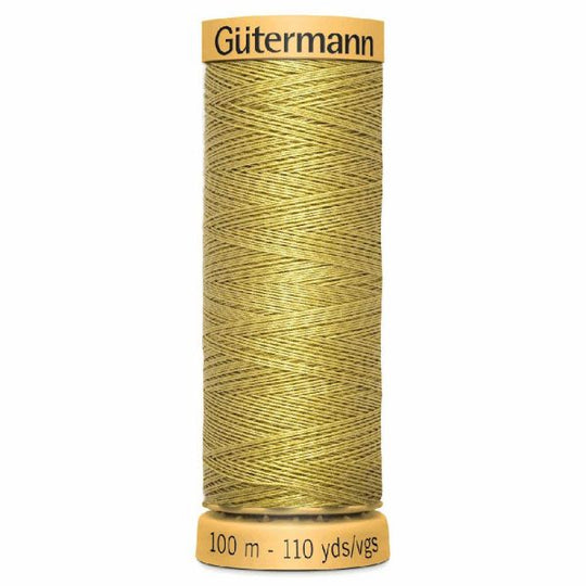 Gutermann Natural Cotton - 100m/110yds - 100% cotton - 746 - Straw Gold