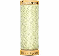 Gutermann Natural Cotton - 100m/110yds - 100% cotton - 128 - Very Light Green