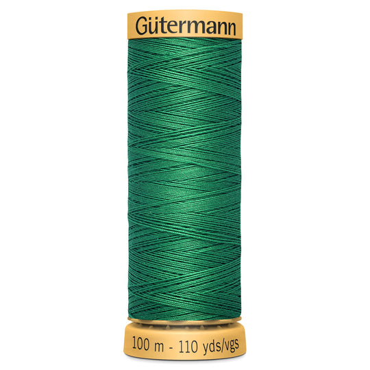 Gutermann Natural Cotton - 100m/110yds - 100% cotton - 8543 - Emerald