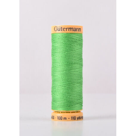 Gutermann Natural Cotton - 100m/110yds - 100% cotton - 7850 -Grass Green