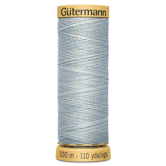 Gutermann Natural Cotton - 100m/110yds - 100% cotton - 6117 - Light Grey