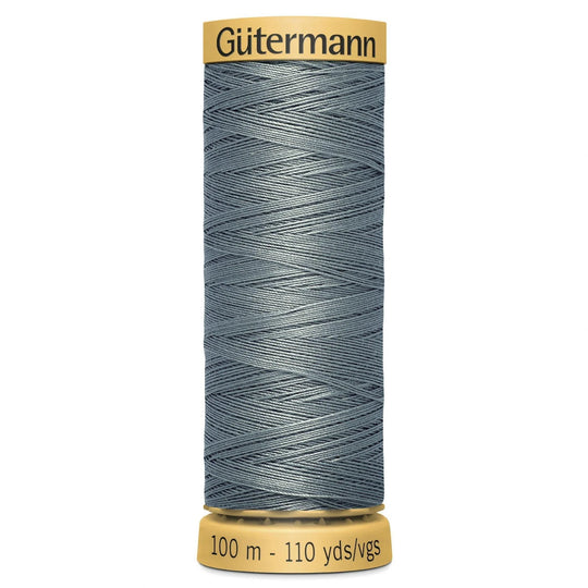 Gutermann Natural Cotton - 100m/110yds - 100% cotton - 5705 - Steel Grey