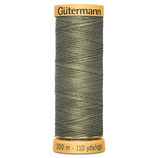 Gutermann Natural Cotton - 100m/110yds - 100% cotton - 8786 - Olive Green