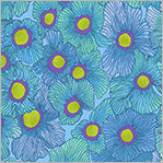 Goodness Gracious by Laura Heine for Wyndham Fabrics - Back in the Day blue