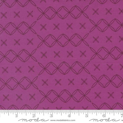 Rainbow Spice by Sarditty for Moda - Aubergine -  100% cotton