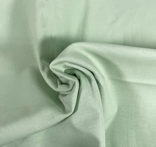 Cotton Solids - pale green - Make + Believe organic cotton fabric