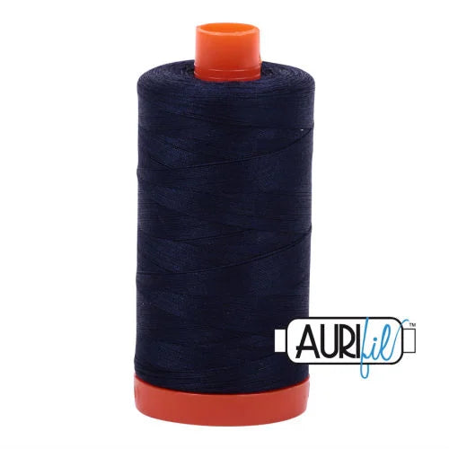 Aurifil Cotton 50 Weight - 2785 - Very Dark Navy