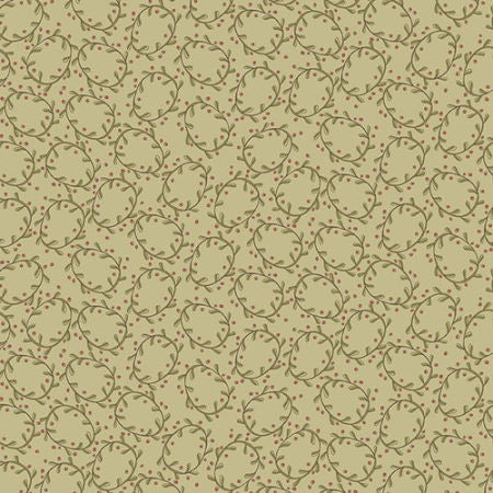 Down Tinsel Lane by Anni Downs for Henry Glass - Wreath - Green