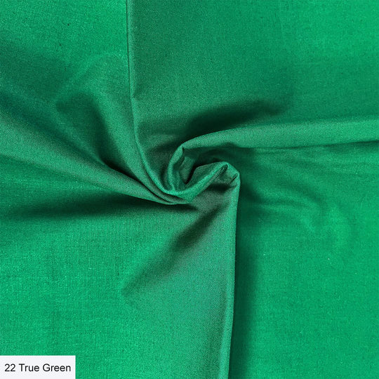 Cotton Solids - true green - Make + Believe organic cotton fabric