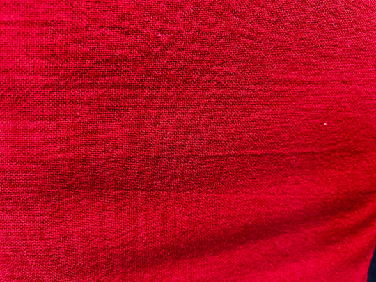 Red Linen - Dressmaking Fabric - Linen Blend