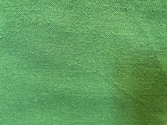 Green  Linen - Dressmaking Fabric - Linen Blend
