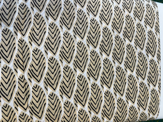 Cotton Lawn - Fawn Leaf