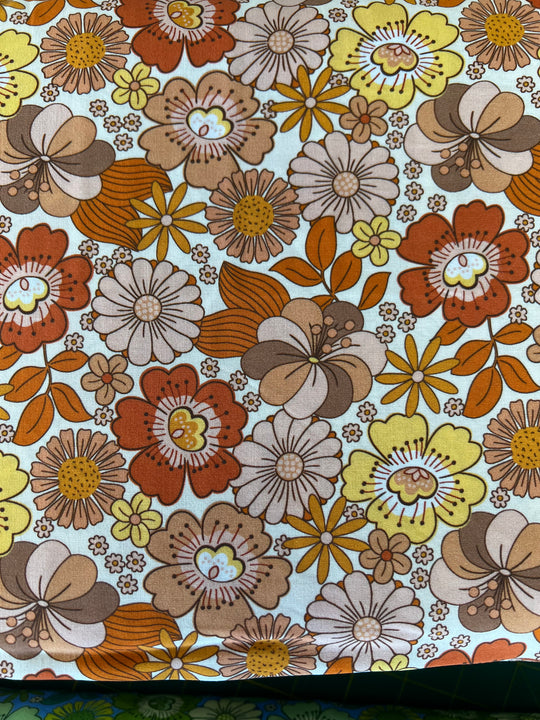 Flower Child Orange by The Crafty Pie - 100% Viscose