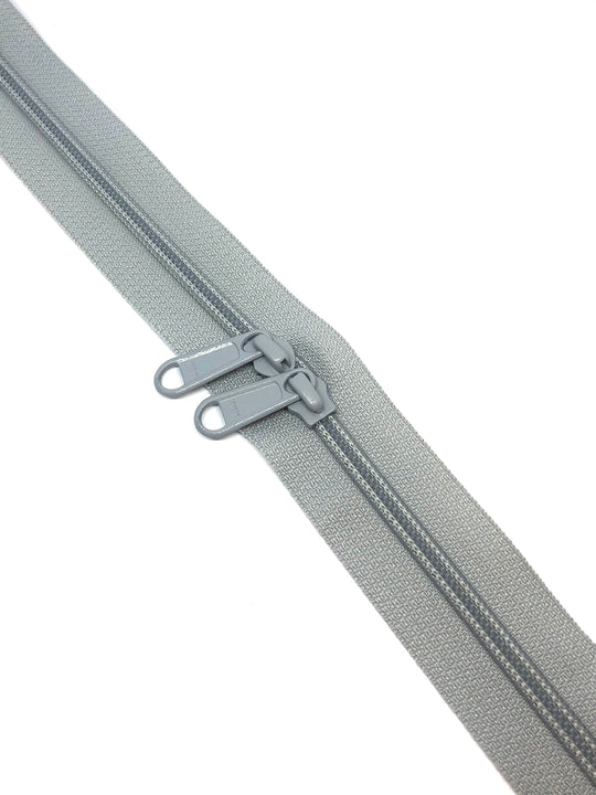 YKK Nylon No.5 Zip Chain - Light Grey - Colour No 329