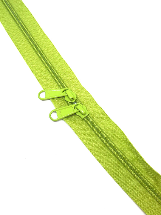 YKK Nylon No.5 Zip Chain - Lime Green- Colour No 875