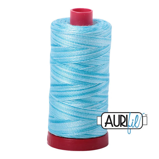 Aurifil Cotton 50 Weight 4663 Variegated Baby Blue