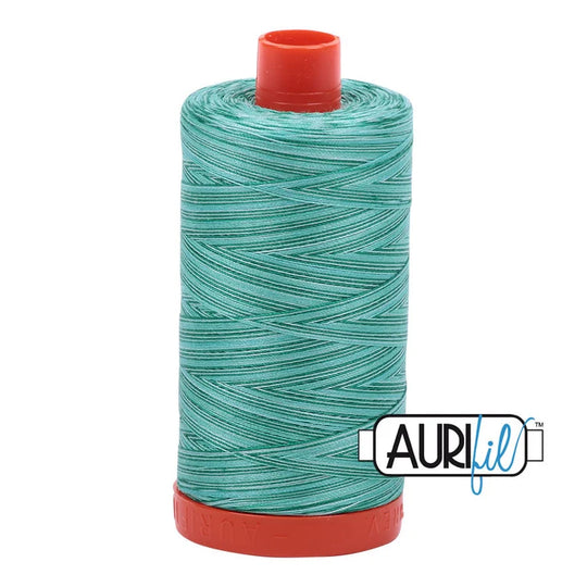 Aurifil Cotton 50 Weight 4662 Variagated Creme de Menthe