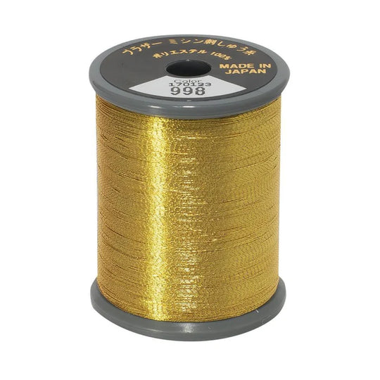 Brother Metallic Embroidery Thread Deep Gold 998