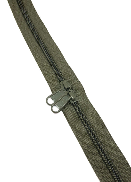 YKK Nylon No.5 Zip Chain - Military Green - Colour No 305