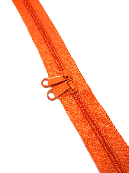 YKK Nylon No.5 Zip Chain - Orange - Colour No 523