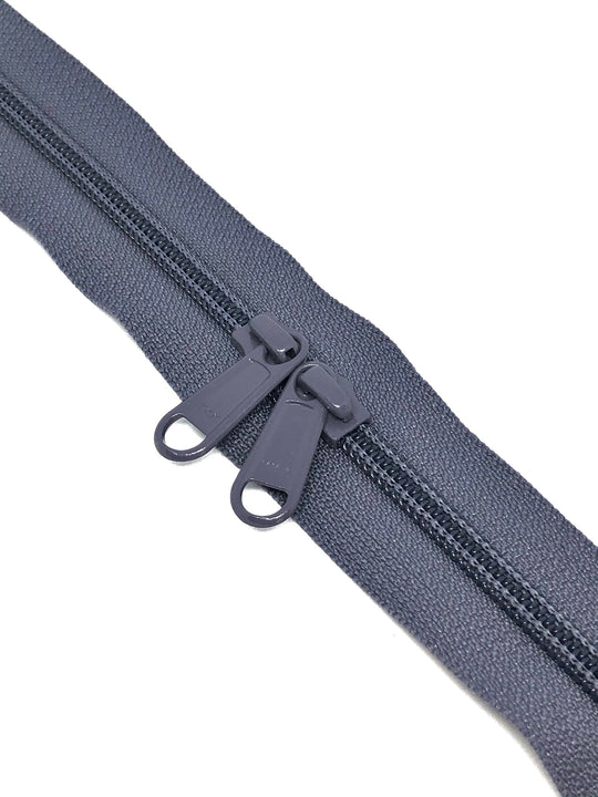 YKK Nylon No.5 Zip Chain - Pewter - Colour no 224