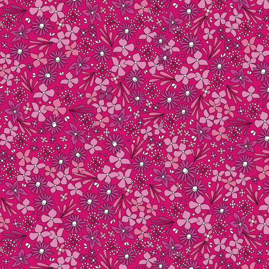 The Rainbow Garden -  pink - by the Crafty Lass for Make+Believe