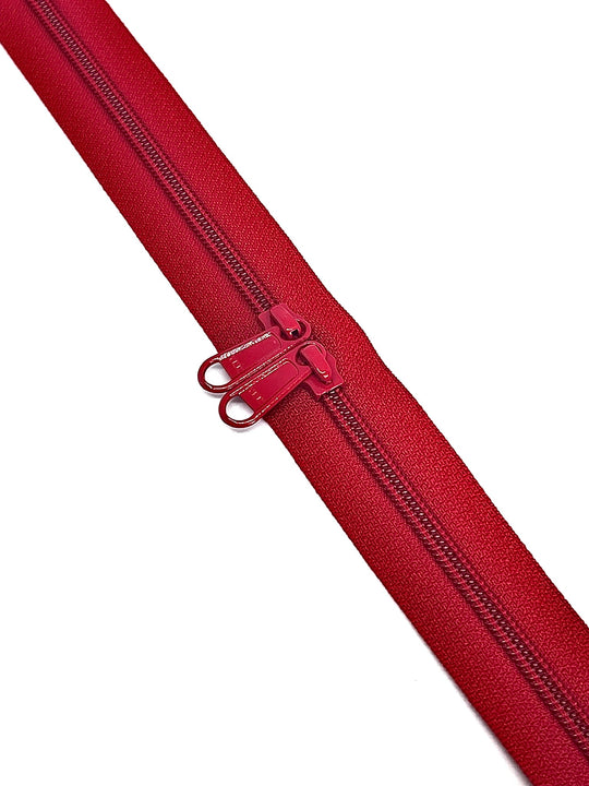 YKK Nylon No.5 Zip Chain - Poppy Red - Colour No 519