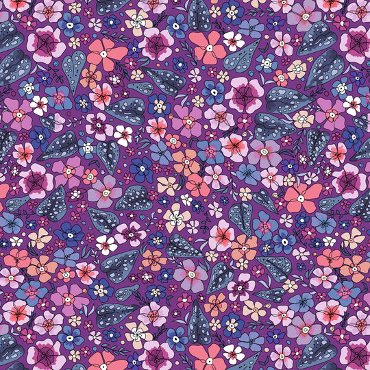 The Rainbow Garden -  purple - by the Crafty Lass for Make+Believe