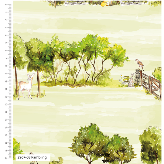A Country Walk - Rambling - Make+Believe 100% Organic Cotton Fabric