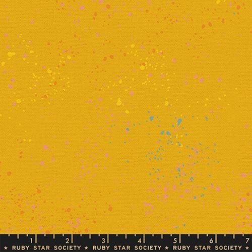Speckled Canvas Metallic Goldenrod