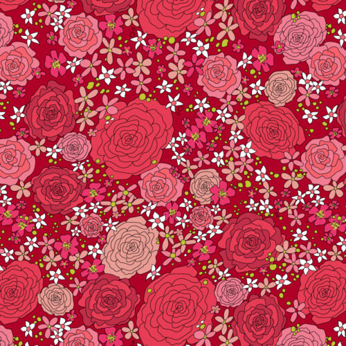 The Rainbow Garden - red- by the Crafty Lass for Make+Believe