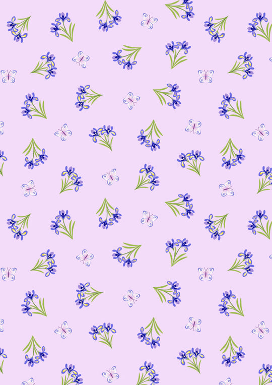 Small Things butterflies and irises